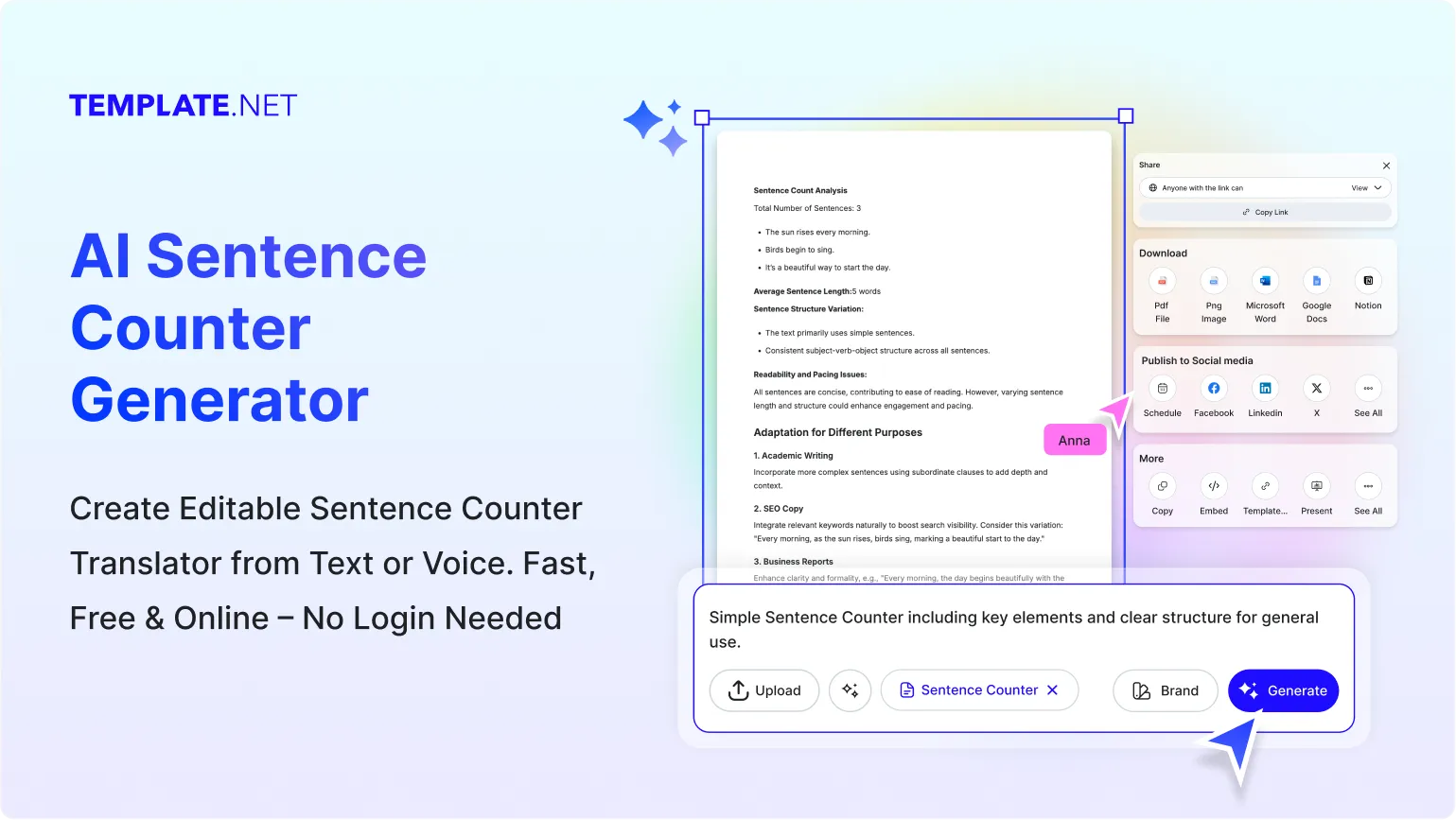 Free AI Sentence Counter, Online Sentence Counter Tool